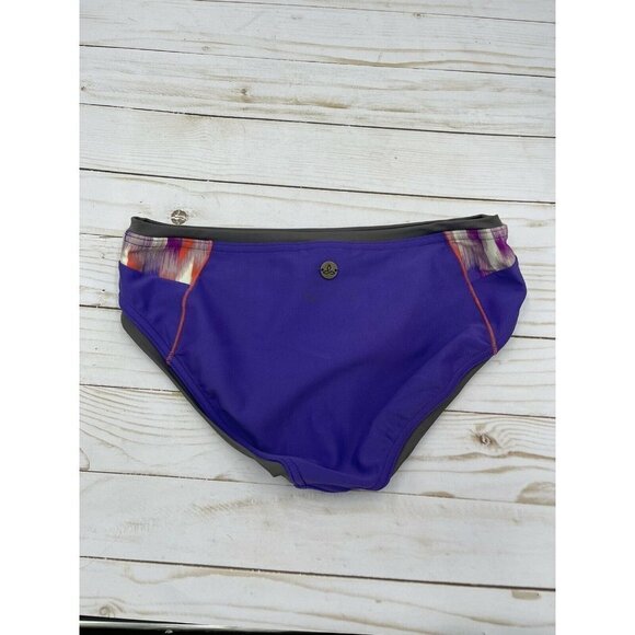 Prana XS NWT Milou Bottom Ultra Violet Ikat Swim Bikini Bottom Purple Gray - Picture 4 of 9